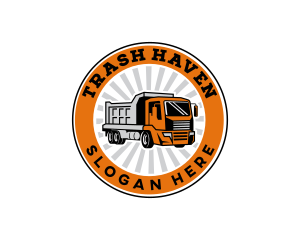 Trucking Logistics Transport logo design