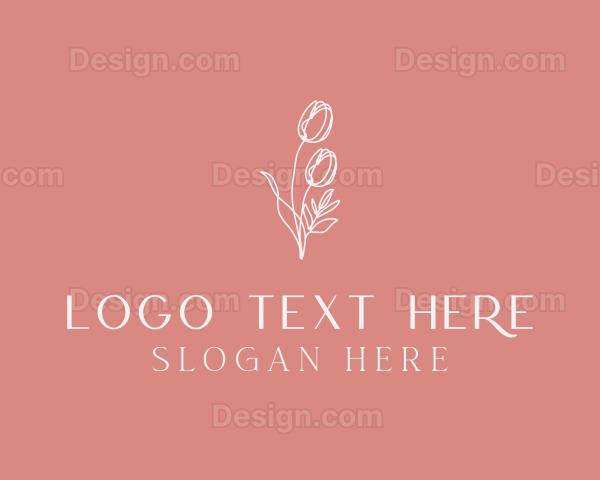 Elegant Feminine Flower Logo