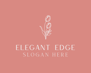 Elegant Feminine Flower logo design