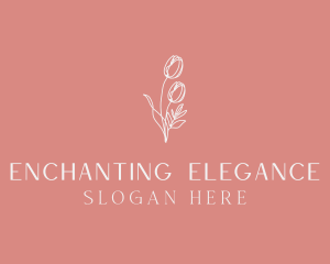 Elegant Feminine Flower logo design