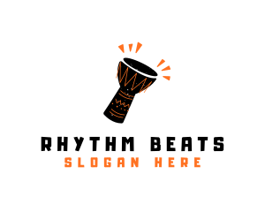 Djembe African Music logo design