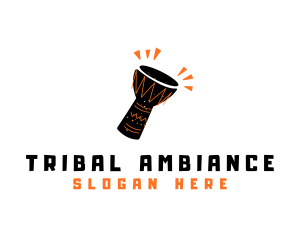 Djembe African Music logo design