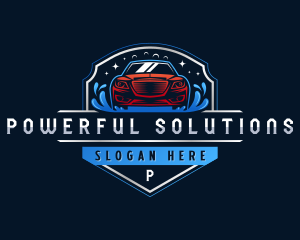 Automotive Vehicle Cleaning logo design