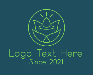 Green Leaf Candle logo