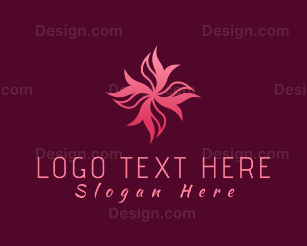 Abstract Gradient Flower Logo