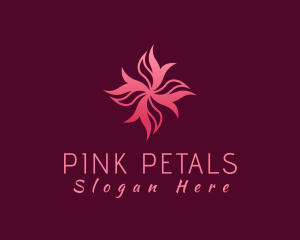 Abstract Gradient Flower logo design