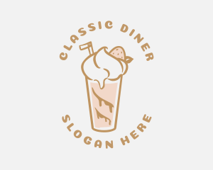 Retro Diner Milkshake logo