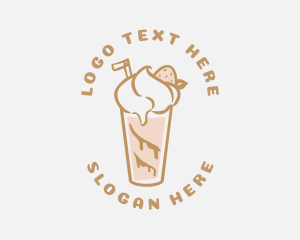 Retro Diner Milkshake logo