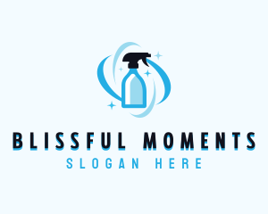 Cleaning Spray Bottle Logo