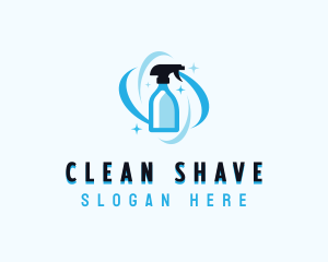 Cleaning Spray Bottle logo design