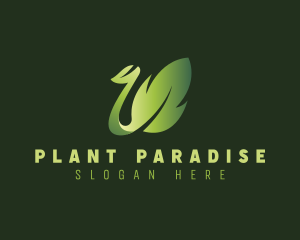 Organic Plant Leaf logo design