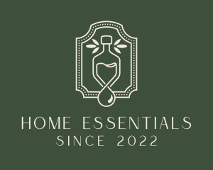 Herbal Essential Oil Bottle logo design