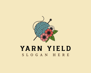 Yarn Ball Crochet logo design