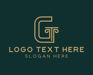Structure Pillar Letter G Logo
