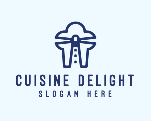 Chef Toque Lighthouse  logo design