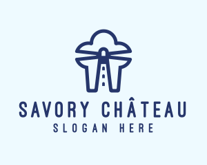 Chef Toque Lighthouse  logo design