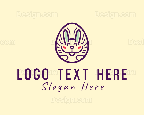 Happy Bunny Egg Logo