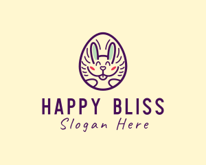 Happy Bunny Egg logo design