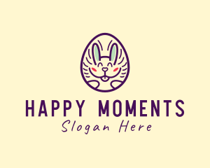 Happy Bunny Egg logo design