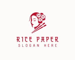 Sushi Restaurant Dining logo design