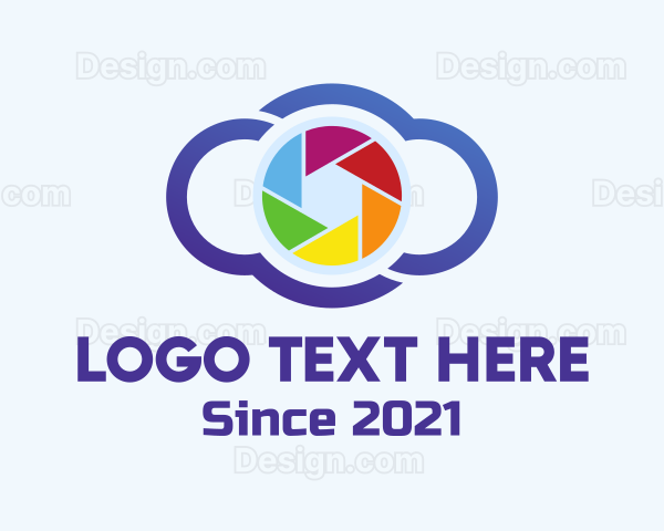 Colorful Cloud Camera Logo