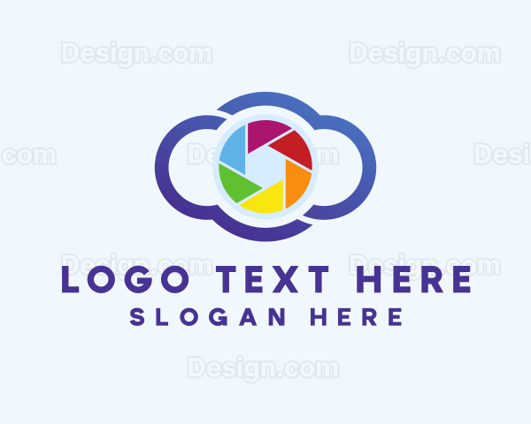 Colorful Cloud Camera Logo