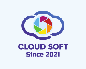 Colorful Cloud Camera logo design