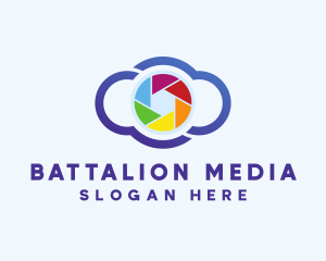 Colorful Cloud Camera logo design