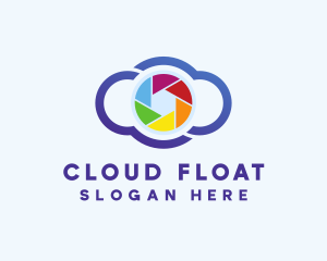 Colorful Cloud Camera logo design