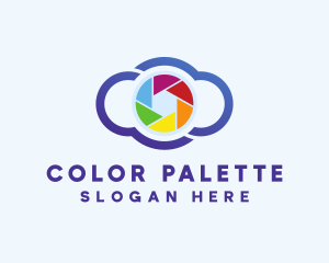 Colorful Cloud Camera logo design