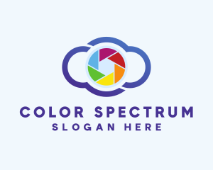 Colorful Cloud Camera logo design