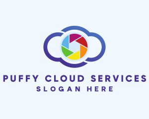 Colorful Cloud Camera logo design