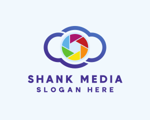 Colorful Cloud Camera logo design