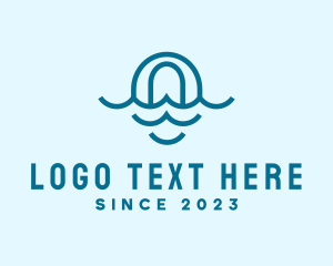 Blue Ocean Letter O logo