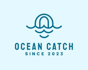 Blue Ocean Letter O logo design