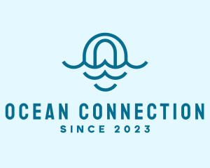 Blue Ocean Letter O logo