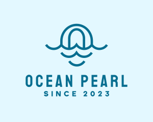 Blue Ocean Letter O logo design