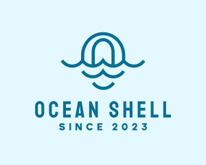 Blue Ocean Letter O logo design