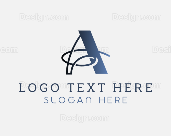 Gradient Stylish Brand Letter A Logo