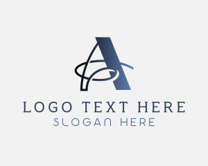 Gradient Stylish Brand Letter A logo