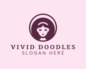 Female Beauty Hair Stylist logo design