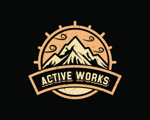 Mountain Hiker Outdoor logo design