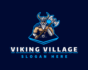 Viking God Odin logo design