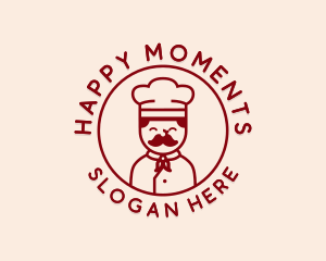 Happy Restaurant Chef logo design