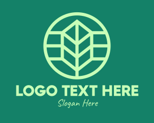 Green Eco Leaf logo