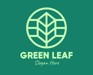 Green Eco Leaf logo design