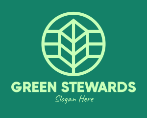 Green Eco Leaf logo design