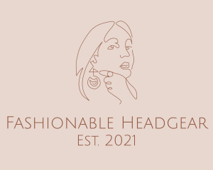 Fashion Monoline Earring  logo design