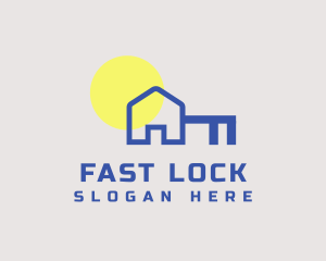 Home Key Locksmith logo design