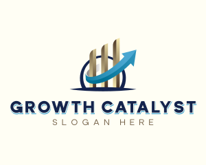 Analytics Finance Growth logo design